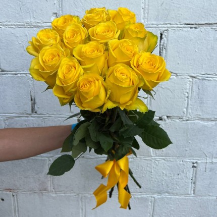 желтые розы - Купить с доставкой,  в в Алупку